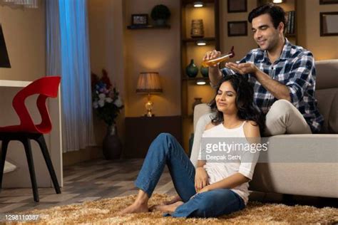 Couple Head Massage Photos And Premium High Res Pictures Getty Images