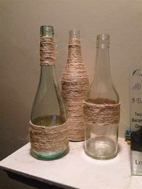 Twine Wrapped Wine Bottle Wrapped Wine Bottles Bottle Art Twine New