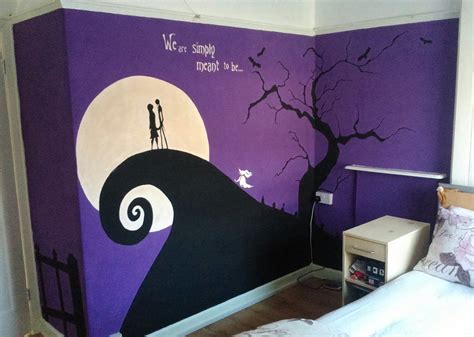 There are no approved quotes yet for this movie. Nightmare Before Christmas Wall Mural Finished by Anaseed ...