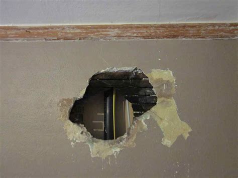 How to patch a large hole fix holes larger than 6 in. Laurelhurst Craftsman Bungalow: Guest Bedroom Wall Repair