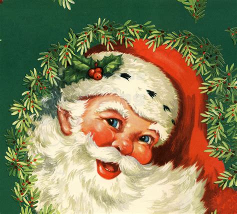 Vintage Santa Christmas Desktop Wallpapers - Top Free Vintage Santa ...