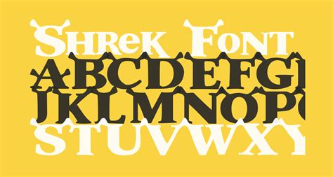 Shrek Free Font What Font Is