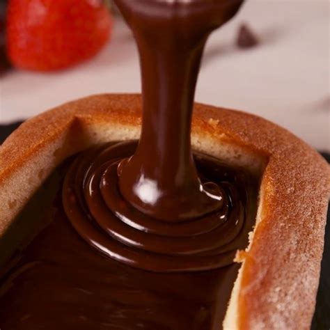 Delish On Instagram Want To Bathe In This Chocolatey Fondue Bowl Omg