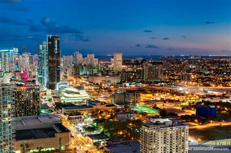 Awesome Aerial View Of Downtown Miami Miami Skyline Downtown Miami