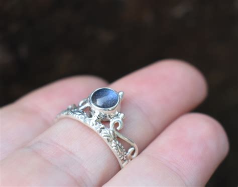 Labradorite Crown Ring · Earthly Essentials