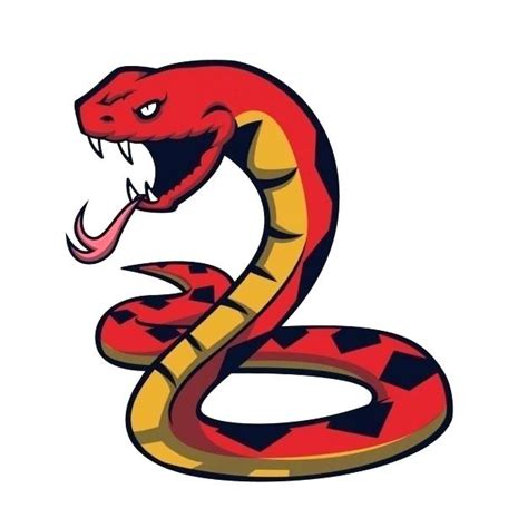 Snake With Mouth Open Drawing | Free download on ClipArtMag