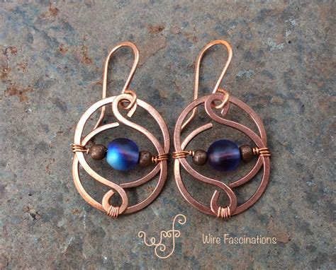 These Handmade Copper Earrings Are Inspired By Celtic Knot Design Wire