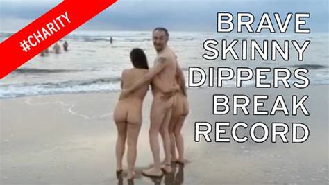Naked Swimmers Brave Freezing Temperatures In World Record Skinny Dip
