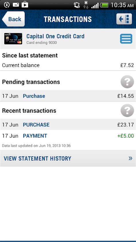Our cards could help you improve a bad credit score, or start building your credit history from scratch over time. Capital One UK - Android Apps on Google Play