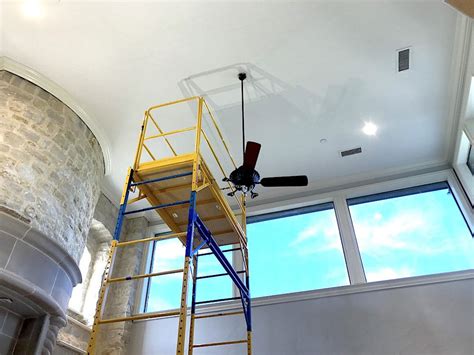 You certainly don't want to although you may be thinking that you need a ladder to complete the entire project, winters says is a paint roller extension—what's recommended are extensions that are 6 to 8 feet high, depending on. How to paint high walls and do a great job
