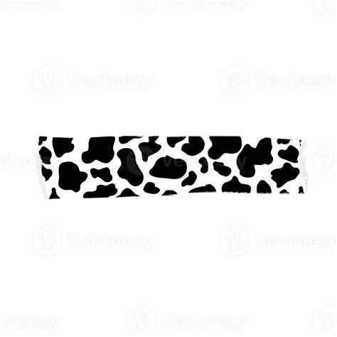 Black Cow Print Ripped Paper 22122096 Png