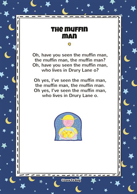 Thats it, then just continue with the chorus and the after chorus riff with the talk box. The Muffin Man Kids Song | FREE Video Song, Lyrics ...