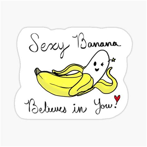 Sexy Banana Sticker By Grimstonereaper Redbubble