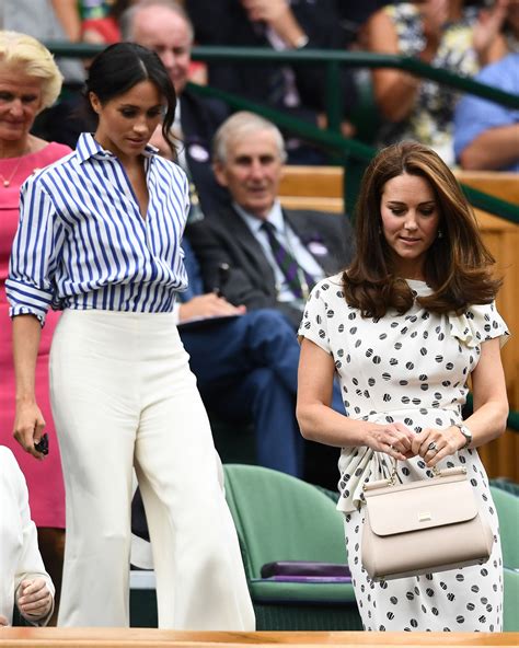 kate middleton and meghan markle wore two very different looks to wimbledon vogue france