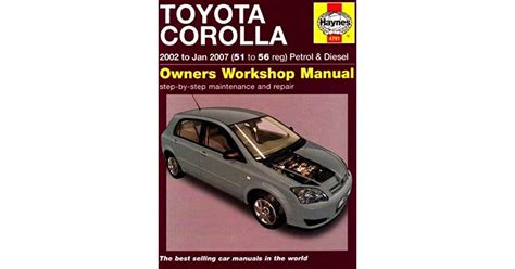 Haynes Manual Toyota Corolla 2002 2007 H4791 Order Online Free Delivery