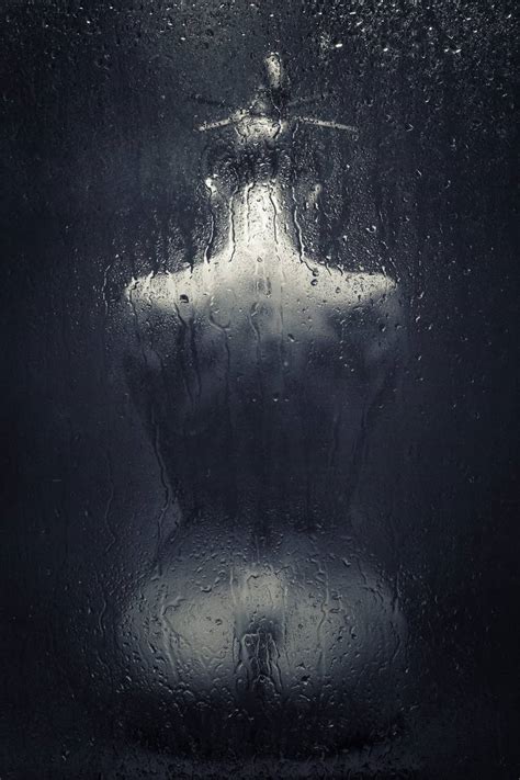 Naked Woman Behind Wet Glass Limited Edition Of 15 Photography By