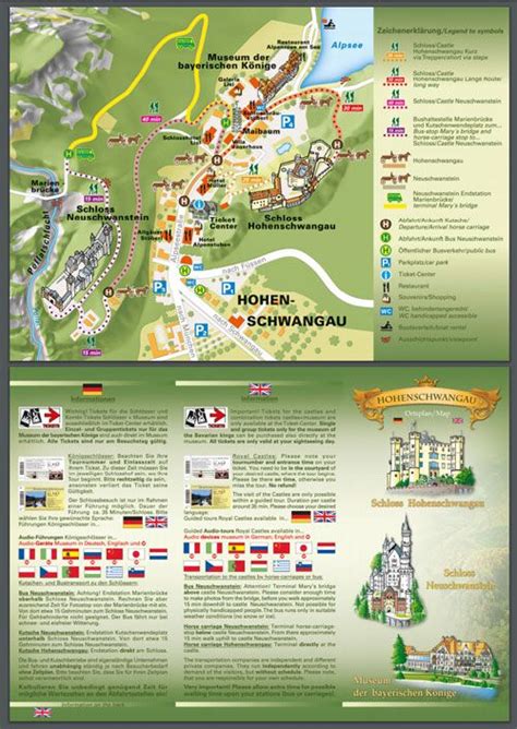 Overview Map Of The Neuschwanstein Castle Walking Time Estimates And