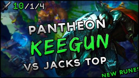 S New Runes Keegun Pantheon Vs Jax Top Ranked League Vod Youtube