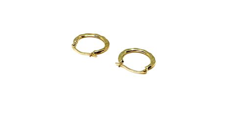 14k Yellow Gold Swirl Round Hoop Earrings Diameter 12mm Youtube