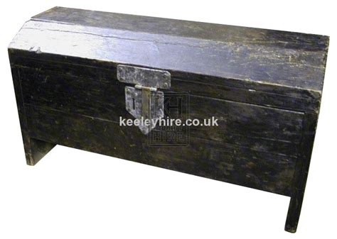 Medieval Prop Hire Large Shaped Top Dark Coffer Chest Keeley Hire