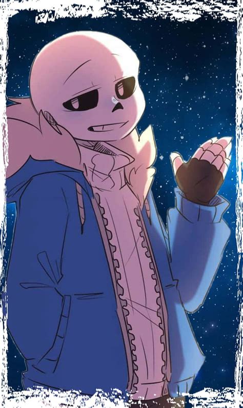 Download Undertale Sans Striking An Intimidating Pose Wallpaper