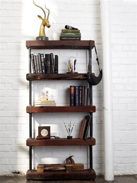 Industrial Rustic Bookshelf Hgtv