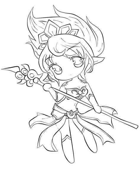 Chibi Janna Coloring Page Free Printable Coloring Pages