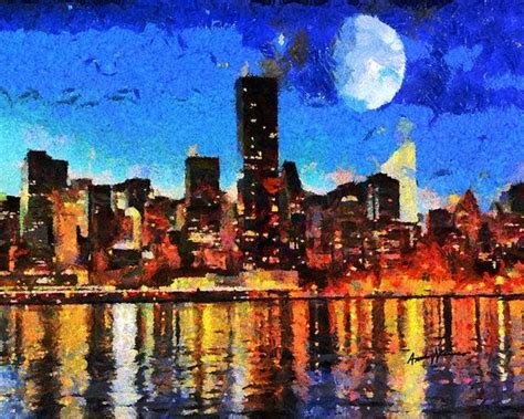 35 Ultimate Cityscape Painting On Canvas Cityscape Painting Canvas