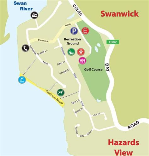 Map Of Swanwick Tasmania Travel Drive Bay Area Map Cove Wine Glass