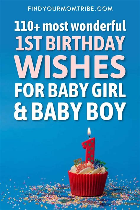 110 Most Wonderful 1st Birthday Wishes For Baby Girl And Baby Boy