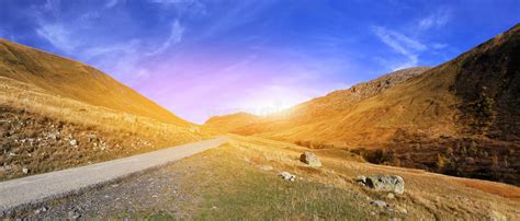 Landscapes Of France French Alps Mountain Road In Savoy Stock Image