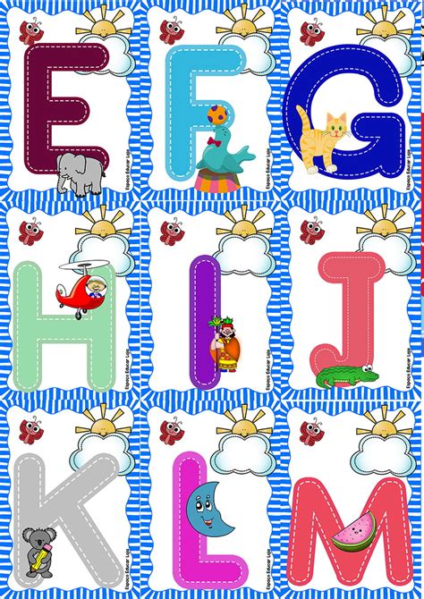 Alfabeto Ilustrado BastÃo Colorido Infantil Pdf43 No Elo7 Espaço