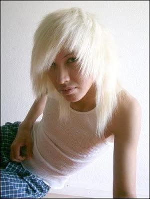 In order to get this look, you need long hair that falls a little below the shoulders. hot people.: blonde emo hair (boys)