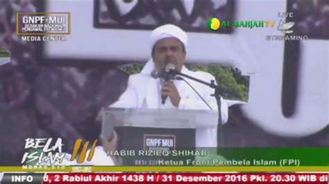 Khutbah Jumat 212 Aksi Bela Islam Iii Al Habib Muhammad Rizieq