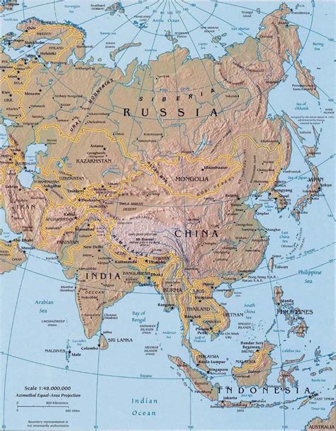Landforms Of Asia Mountain Ranges Of Asia Lakes Rivers And Deserts