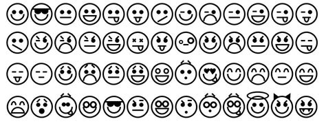Emoticons Font By Purdy Design Fontriver
