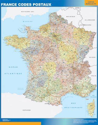 Für touristische informationen über die regionen von frankreich ► regions of france. Karte von Frankreich Postleitzahlen - Karten für ...