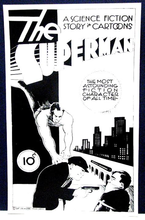 The Superman 1 By Joe Shuster First Cover From 1933 In Robert
