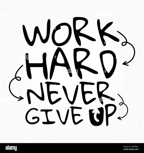 Work Hard And Never Give Up Shirt And Apparel Design With Grunge Effect