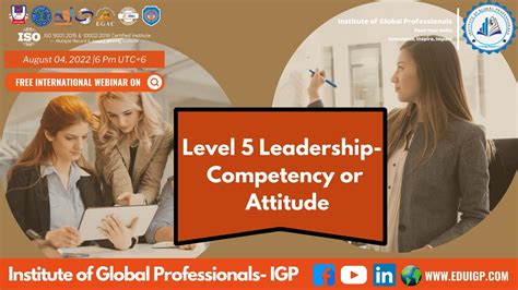 Level 5 Leadership Competency Or Attitude Youtube