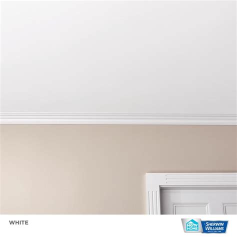 Hgtv Home By Sherwin Williams Ceiling Flat White Interior Paint 1