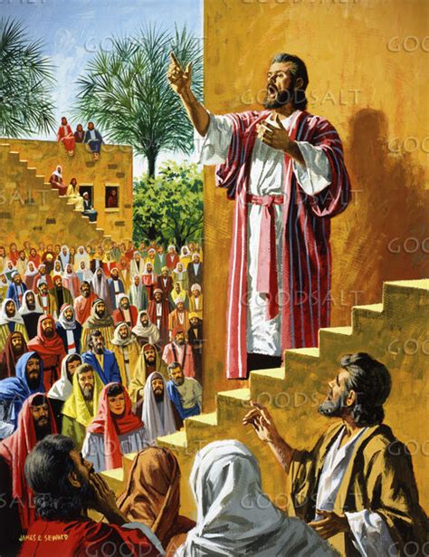 Peter Preaching At Pentecost Goodsalt