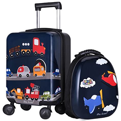 Iplay Ilearn 2pcs Kids Lightweight Luggage Set Durable Carry On