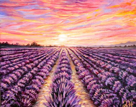 Provence Lavender Field At Sunset By Manukahoney7 On Deviantart