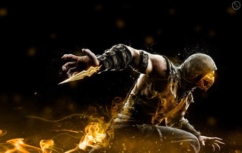 Mortal Kombat X Scorpion Wallpaper Wallpapersafari