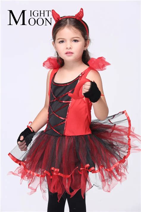 Moonight Cute Devil Cosplay Costumes Halloween Stage Performance Child