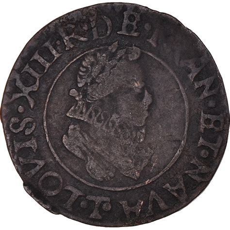 Coin, France, Louis XIII, Double Tournois, 1616, Nantes, , Copper