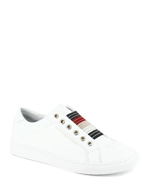 Tommy hilfiger corporate flatform sneaker femme black baskets decontractee. Baskets Tommy Hilfiger Baskets mode white en vente au ...
