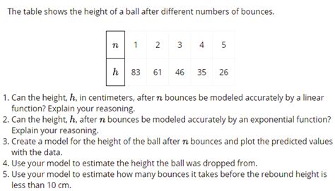 Input it if you want to receive answer. Illustrative Math - Algebra 1 - Unit 5 - Lesson 21 ...