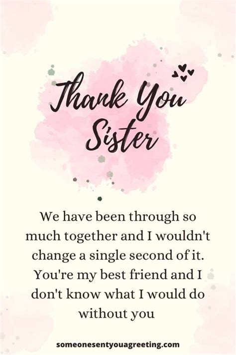 Say Thank You To Your Sister With These Thank You Message And Note